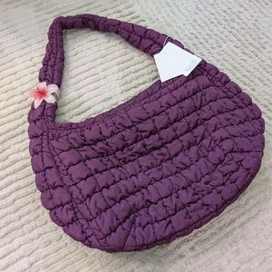 COS oversized bag in purple